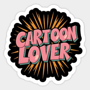 Radical Cartoon Lover: Vintage 80s Edition Sticker